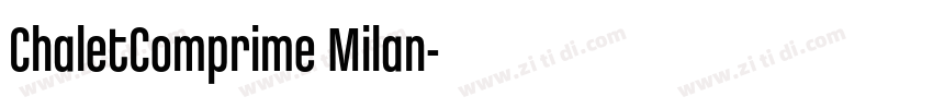 ChaletComprime Milan字体转换